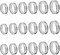 18pcs Stainless Steel Grooved Finger Ring for Jewelry Making,7/8/9/10/11/12 Ring Core Blanks 8mm Wide Round Grooved Inlay Ring for Men Women DIY Crafts(Silver)